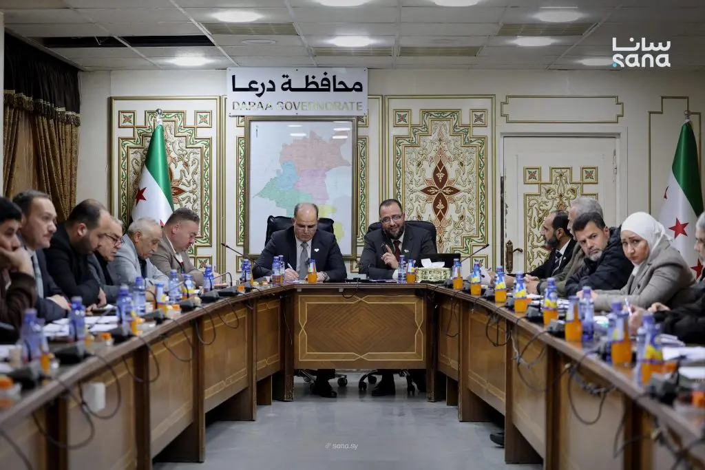 لجنة "إنجاز" في درعا تبحث تسريع التعافي وإزالة معوقات إعادة الإعمار