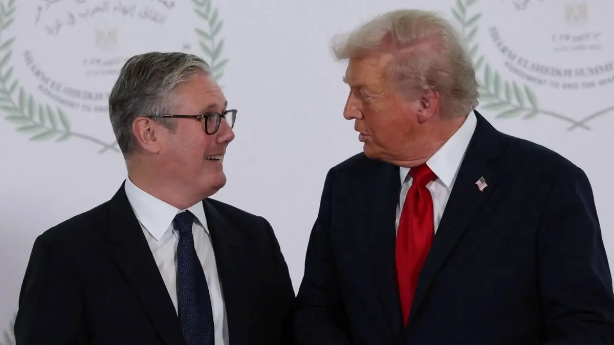 ستارمر وترمب يتعهدان العمل للحفاظ على قاعدة عسكرية بريطانية أمريكية في المحيط الهندي