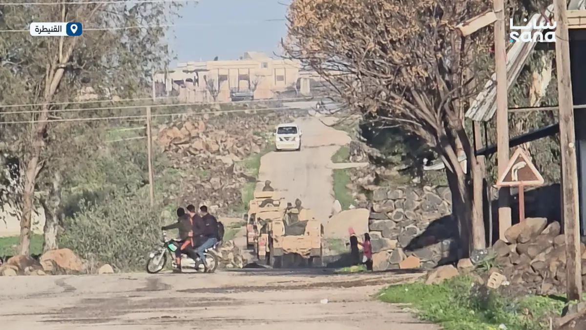 توغل قوة للاحتلال الإسرائيلي مؤلفة من عربة وثلاث آليات همر وآلية جيب إلى قرية صيدا الجولان