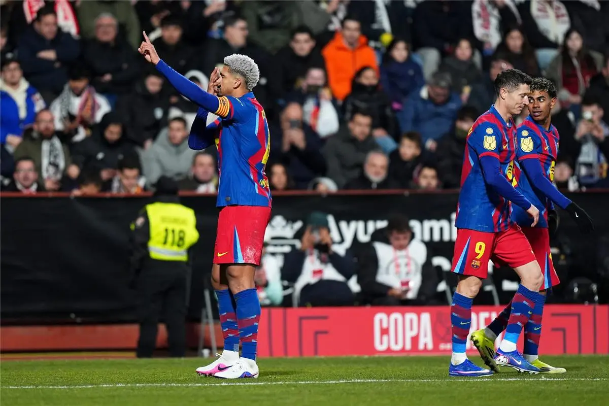 سبورت تكشف سر احتفال أراوخو بهدفه ضد ألباسيتي في كأس ملك إسبانيا