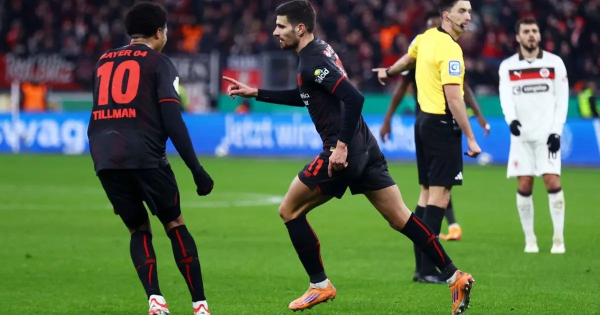 ليفركوزن يعبر سانت باولي ويتأهل إلى نصف نهائي كأس ألمانيا