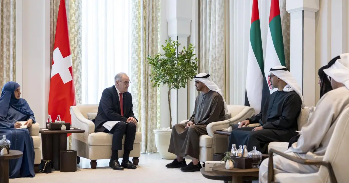 توقيع مذكرة تفاهم وخطاب نوايا بين الإمارات وسويسرا