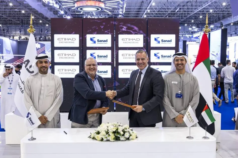 «سند» تجدد اتفاقية التأجير مع «الاتحاد للطيران الهندسية»