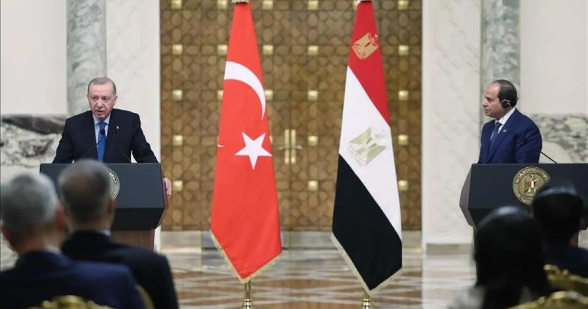 السيسي وأردوغان يؤكدان دعمهما للسلام في غزة