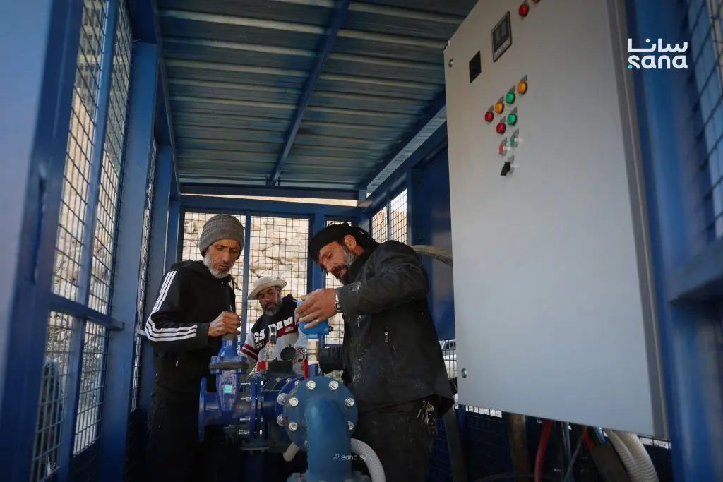 بالتعاون مع أوكسفام.. وضع أربع آبار مياه في الخدمة بدوما بريف دمشق