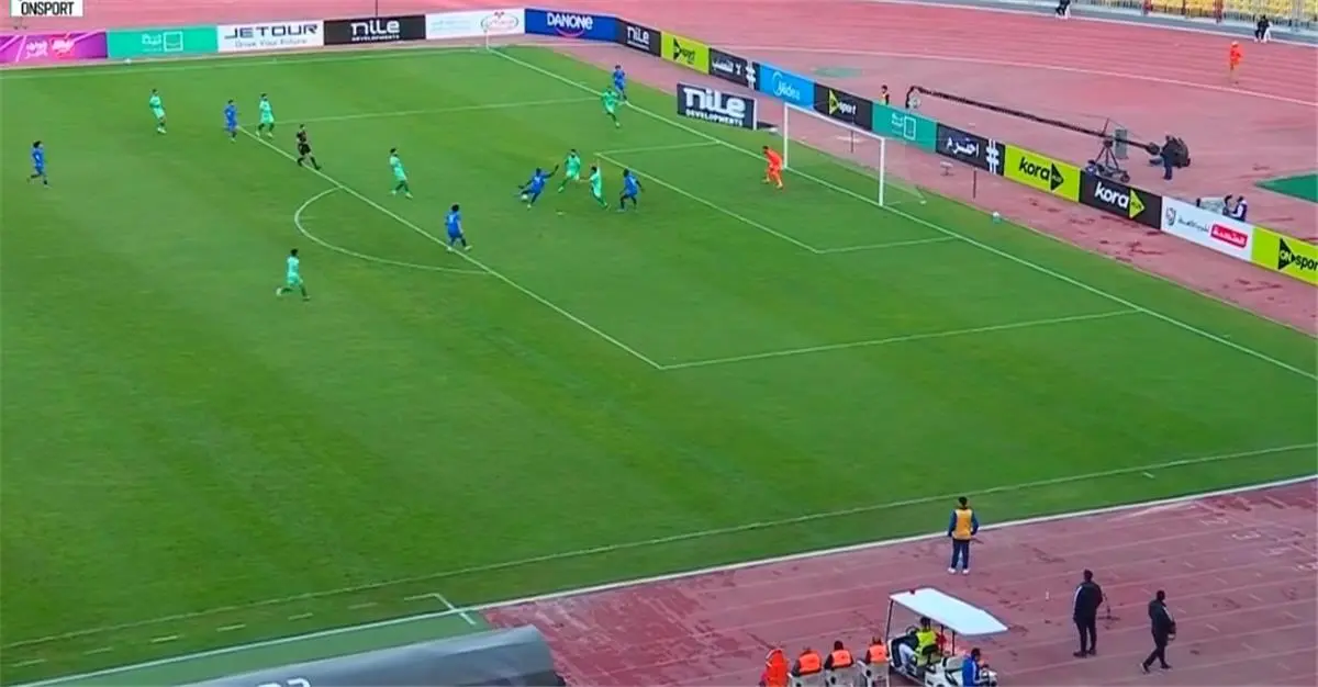 صامويل أمادي يسجل هدف سموحة الأول أمام بيراميدز