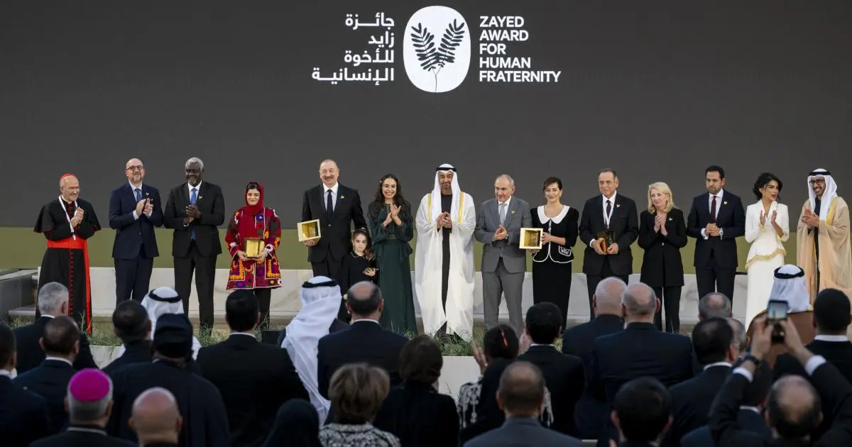 الإمارات تكرّم الفائزين بـ"جائزة زايد للأخوة الإنسانية" 2026
