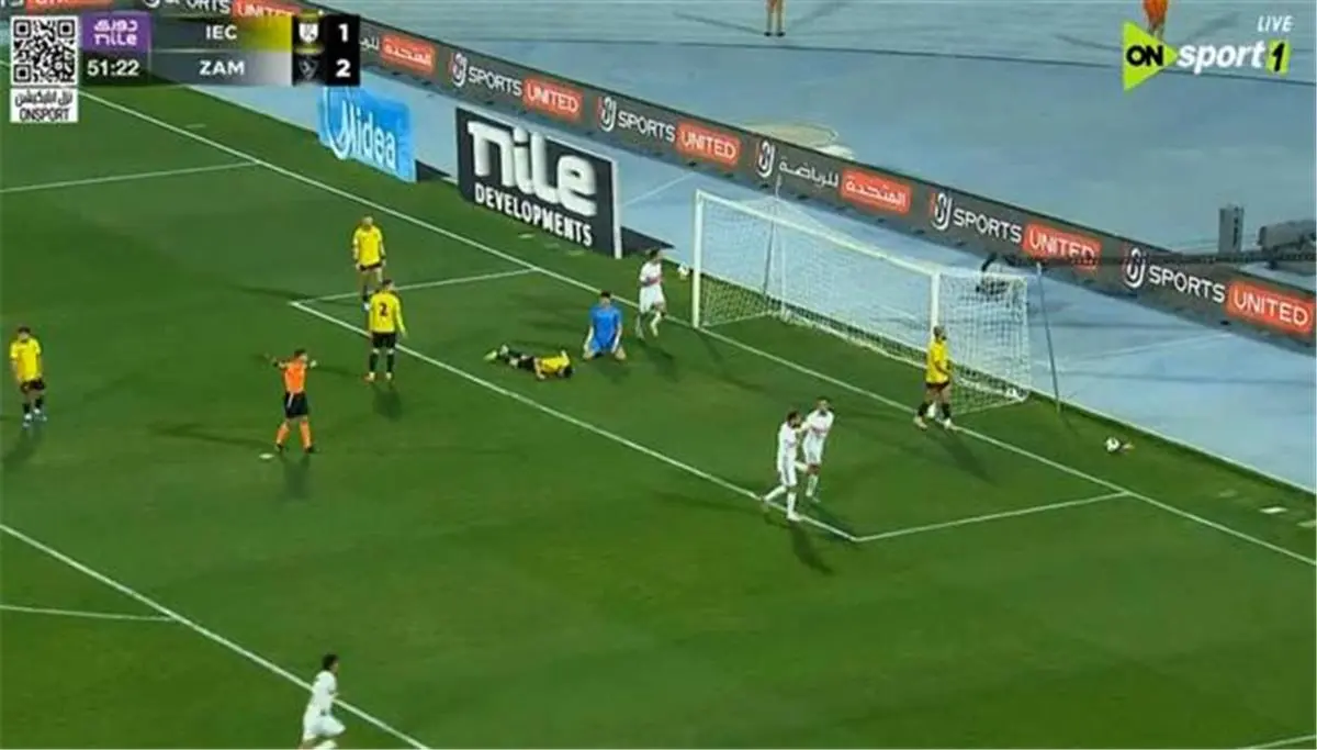 أحمد شريف يسجل هدف الزمالك الثالث أمام كهرباء الإسماعيلية