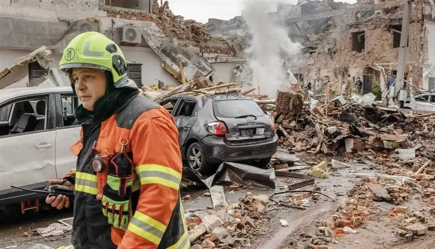 إصابة شخصين في هجوم روسي على كييف - موقع 24