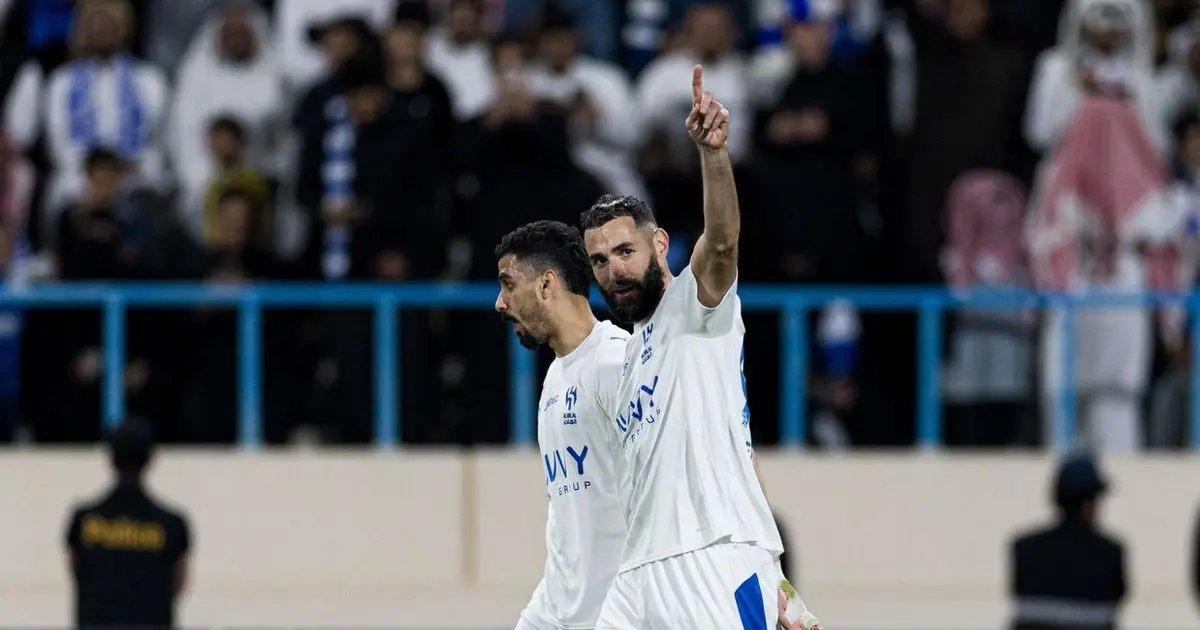 كريم بنزيما الأفضل في مباراة الهلال والأخدود بعد هاتريك أسطوري