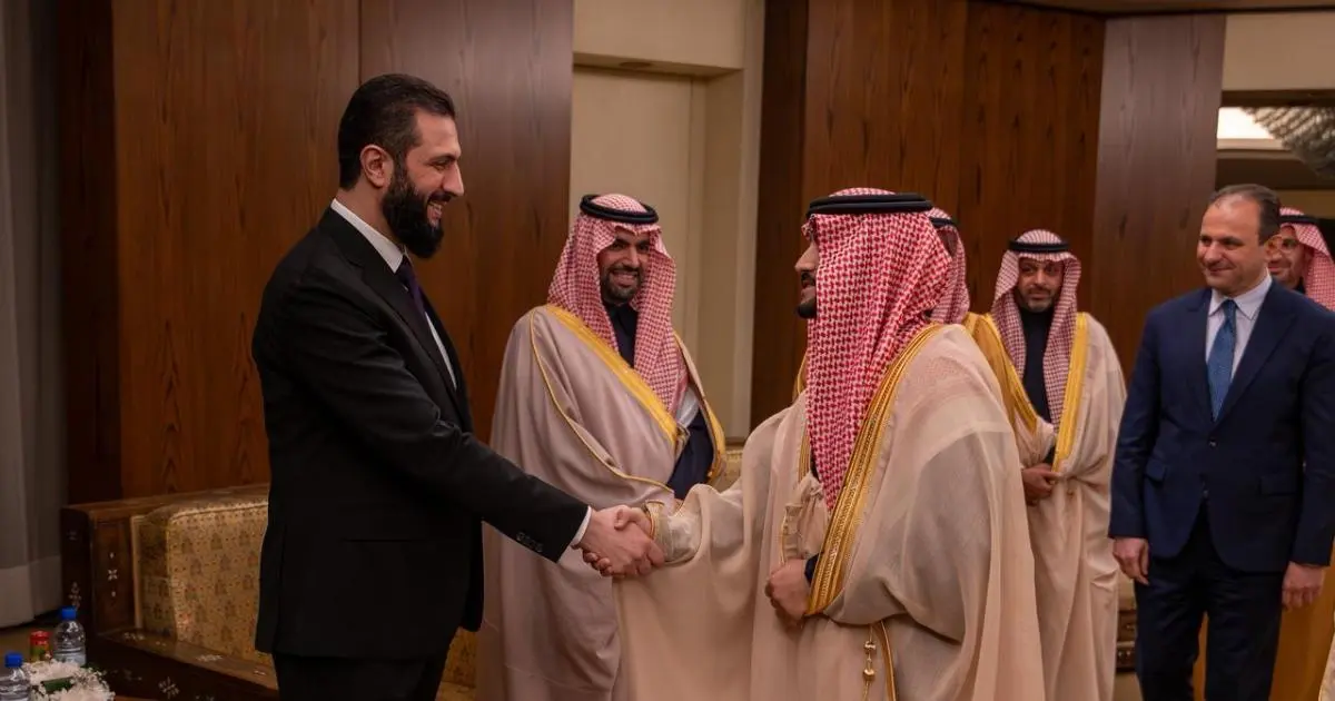 الشرع يستقبل وزير الثقافة السعودي في العاصمة السورية