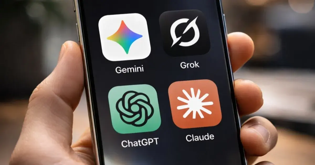 تقرير عن معدلات الاستخدام: تراجع ChatGPT وتقدم جيميناي وجروك