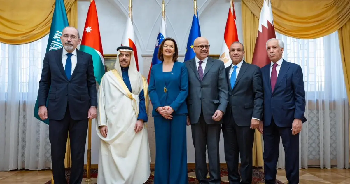 وزراء خارجية عرب وسلوفينيا يبحثون تطورات وقف النار بغزة