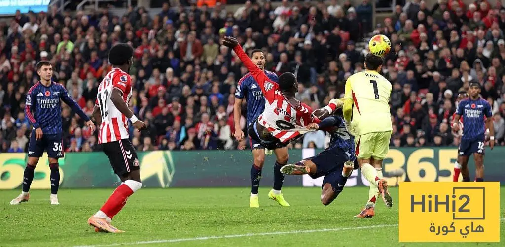 نتائج آخر خمس مباريات بين أرسنال وسندرلاند