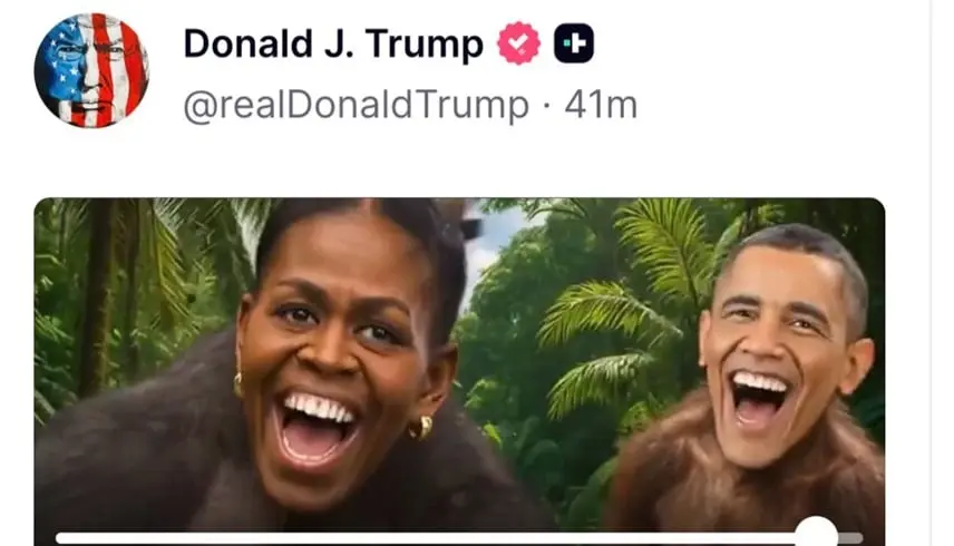 رفض الاعتذار.. ترامب يحذف منشوره عن عائلة أوباما - موقع 24