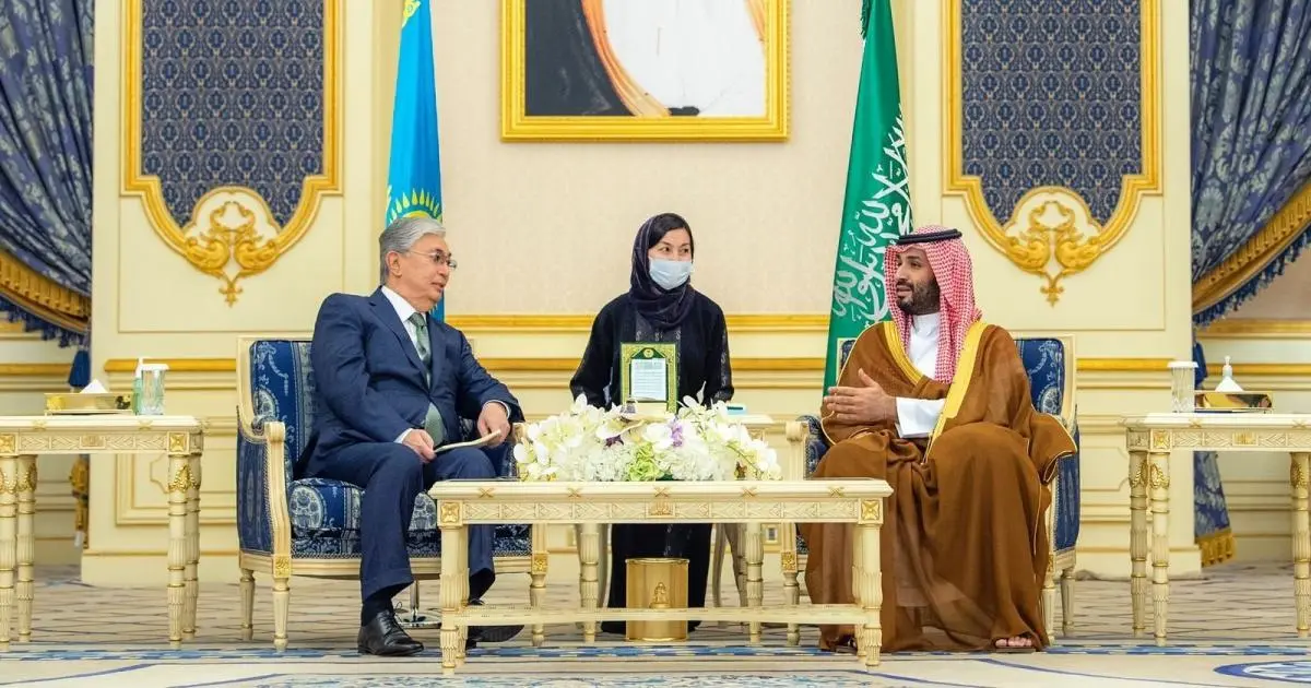 رسالة خطية من الرئيس الكازاخستاني إلى ولي العهد السعودي