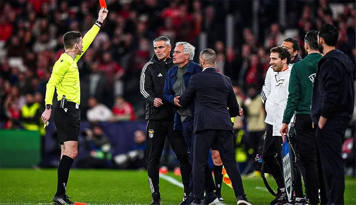 موقف مورينيو من التواجد في مباراة الإياب بين ريال مدريد وبنفيكا بعد طرده