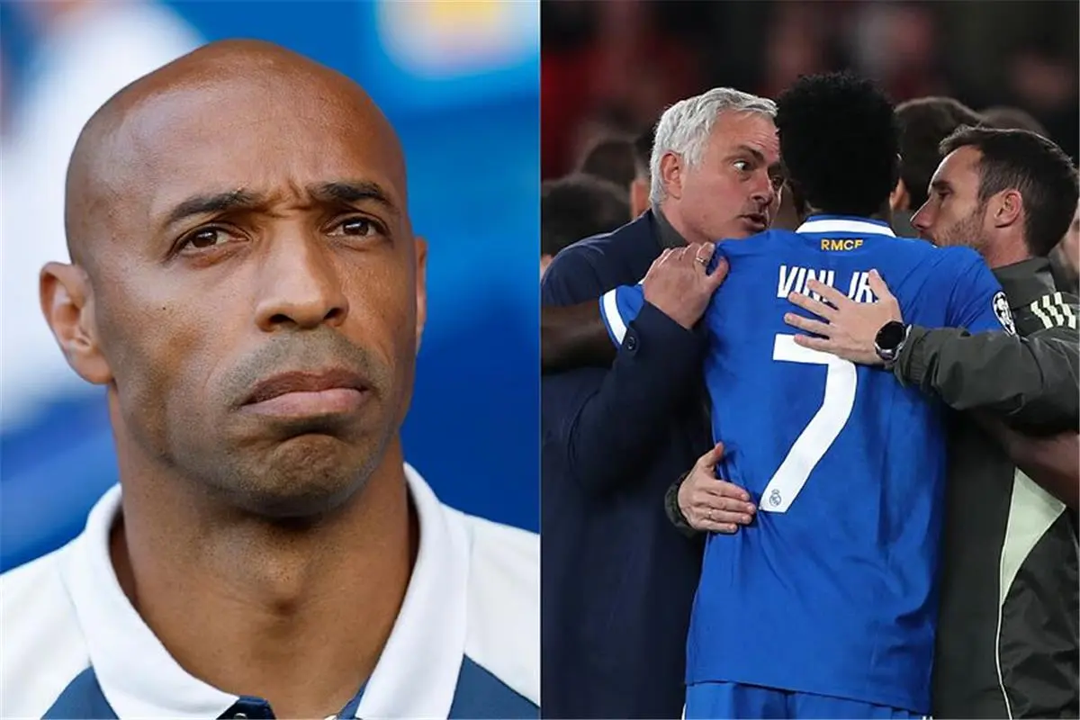 هنري يدعم فينيسيوس ويوجه انتقادات عنيفة للاعب بنفيكا: كان شجاعًا بوضع قميصه على فمه