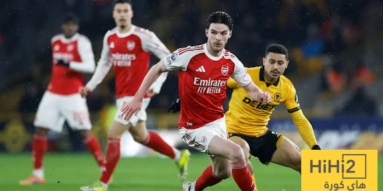 ارسنال يتقدم على وولفرهامبتون في الشوط الاول