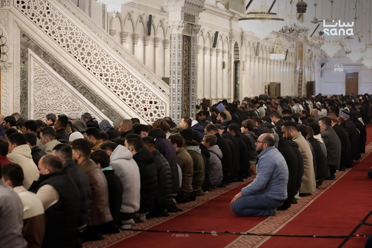 صلاة التراويح في الجامع الأموي بدمشق