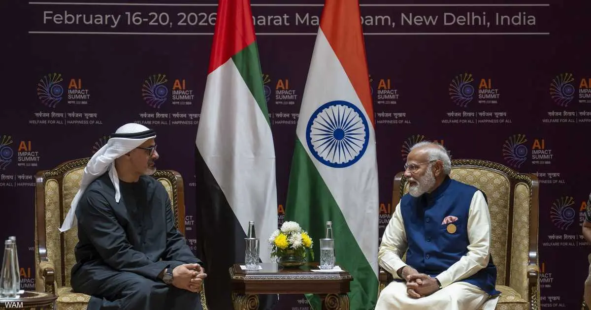 ولي عهد أبوظبي يبحث مع رئيس وزراء الهند تعزيز الشراكة