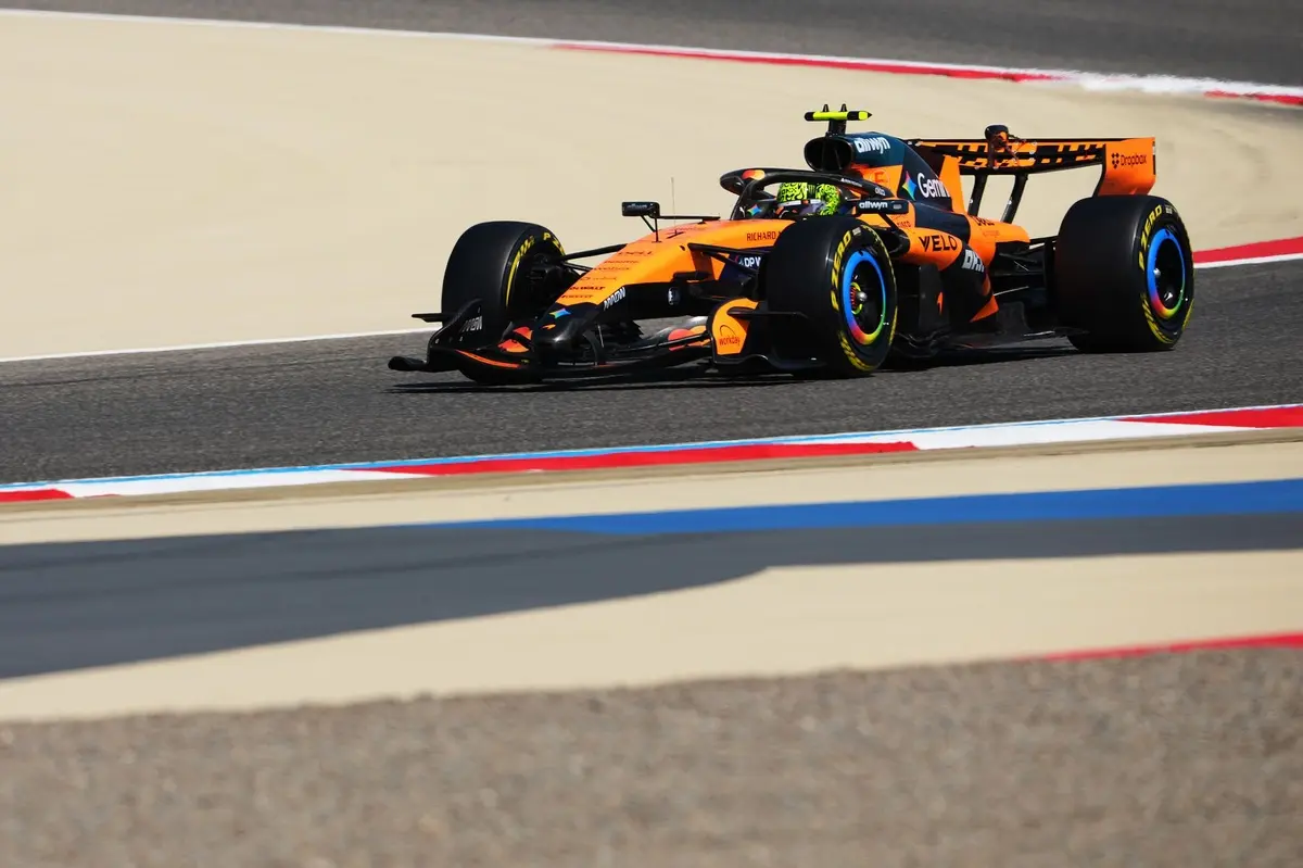 F1 Bahrain pre-season test: Lando Norris leads Max Verstappen as Ferrari debuts trick rear wing