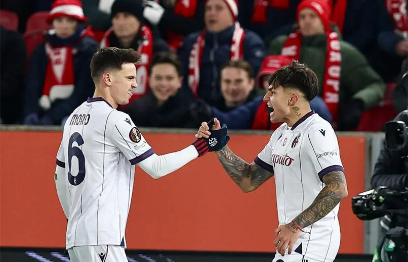 بولونيا الإيطالي يتجاوز بران النرويجي في الملحق المؤهل لثمن نهائي الدوري الأوروبي