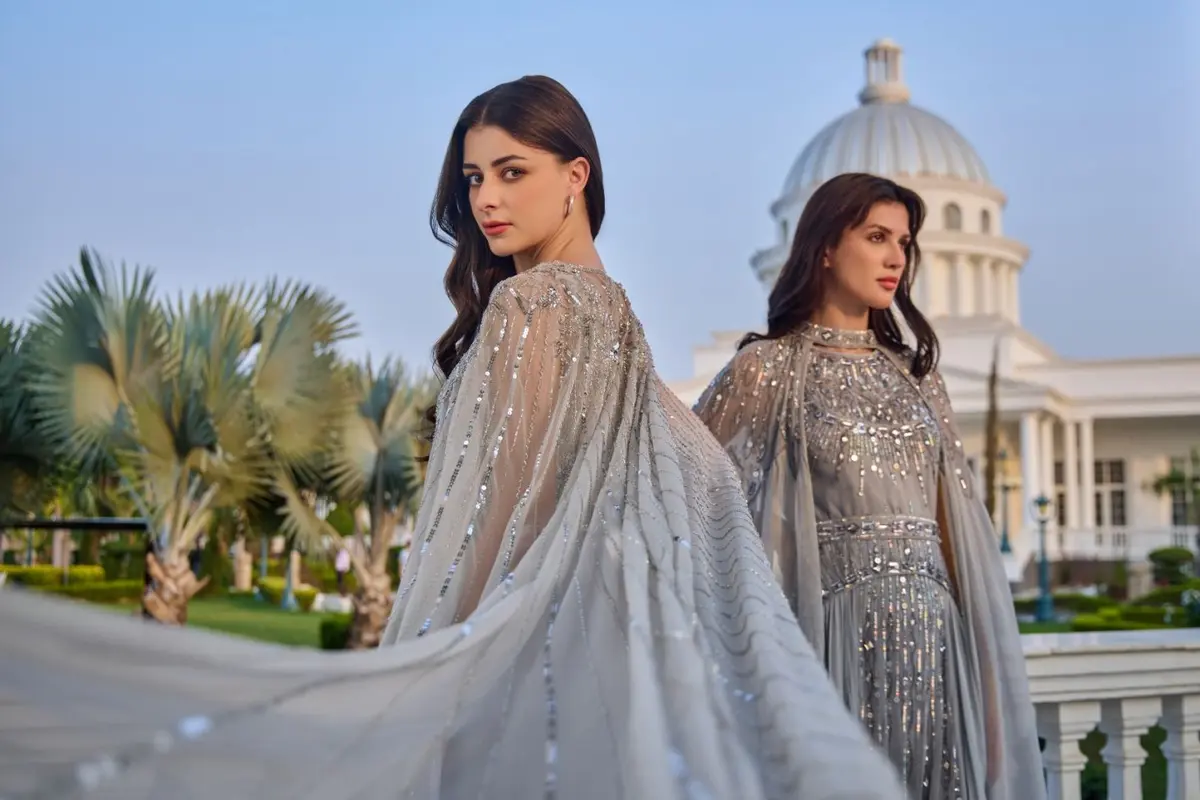 الحرير المطفأ والتطريز الثلاثي الأبعاد يميزان قفاطين رمضان لدى المصمم قاسم القاسم