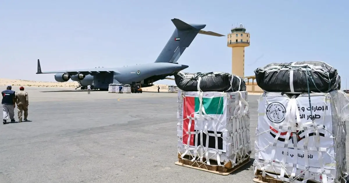 حاكم عجمان يوجه بتسيير جسر جوي لإغاثة غزة في رمضان