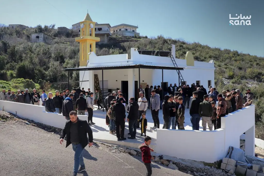 افتتاح مسجد بقرية "شير قبوع" في ريف اللاذقية بعد إعادة تأهيله
