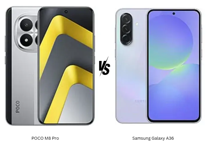 مقارنة بين POCO M8 Pro وGalaxy A36: أيهما الخيار الأفضل؟