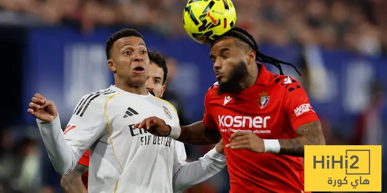 احصائيات مباراة ريال مدريد و اوساسونا