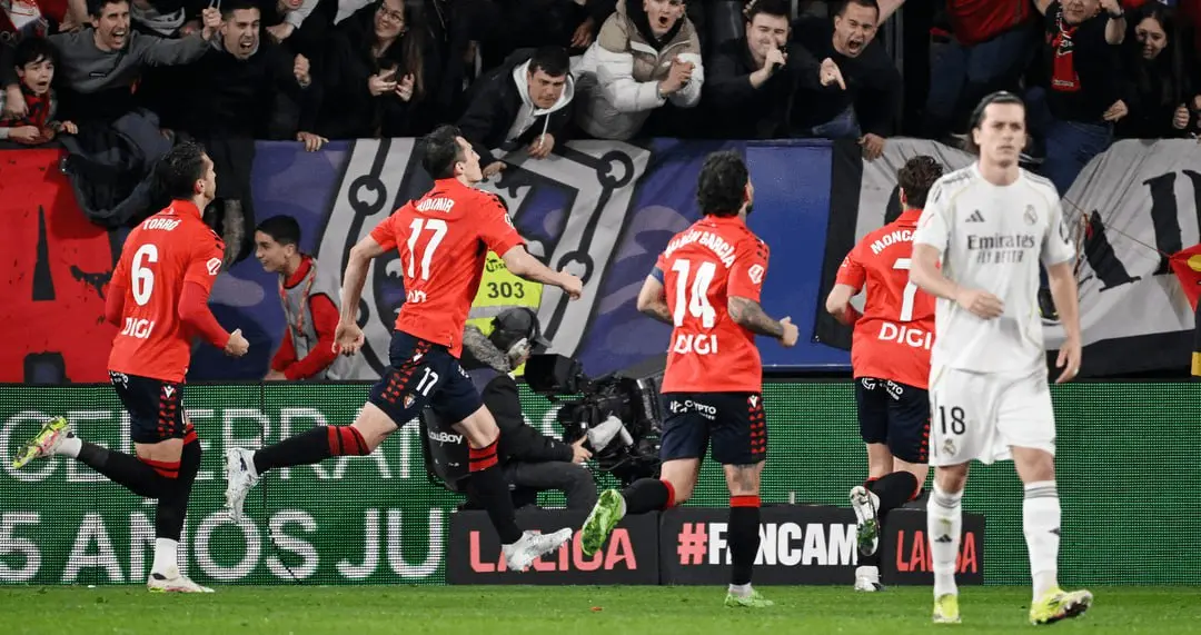 أوساسونا يهزم ريال مدريد في الدوري الإسباني
