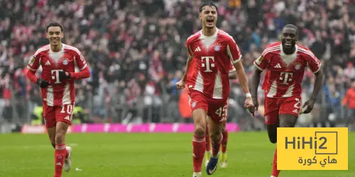إحصائيات نصف ساعة من مباراة بايرن ميونخ وفرانكفورت
