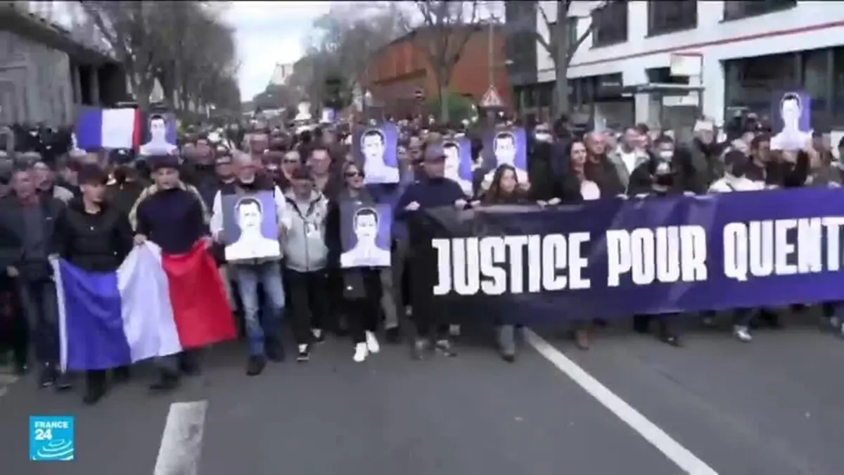 فرنسا: مسيرات تكريما للناشط في اليمين المتطرف كونتان دورانك