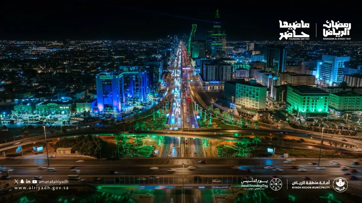 فعاليات يوم التأسيس 2026.. 5 آلاف إنارة في الرياض احتفاءً بذكرى «يوم بدينا»