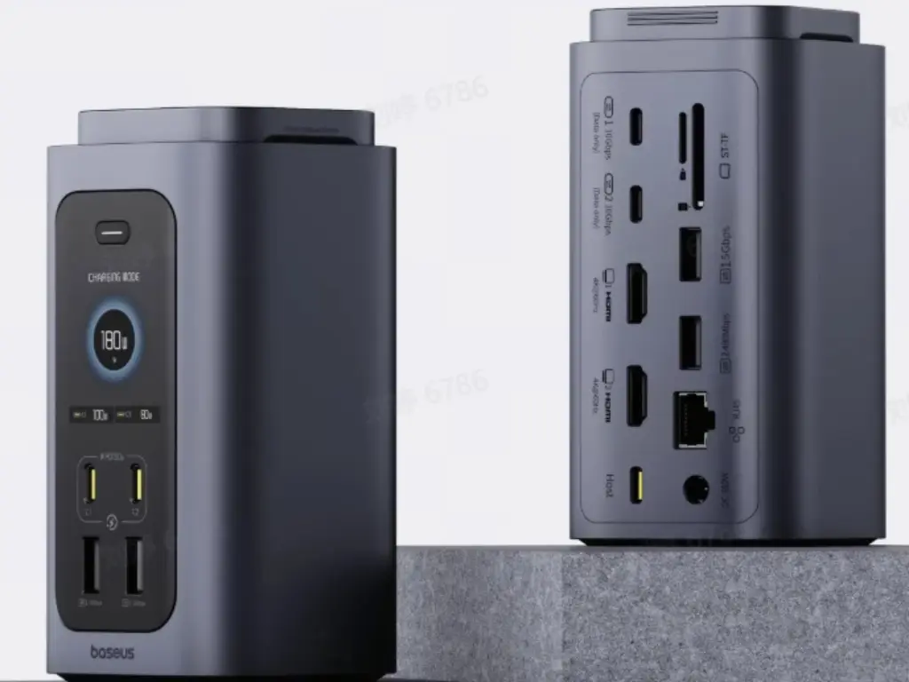 Baseus Spacemate RD1 Pro: دعم مزدوج لشاشات 4K وشحن 100 واط