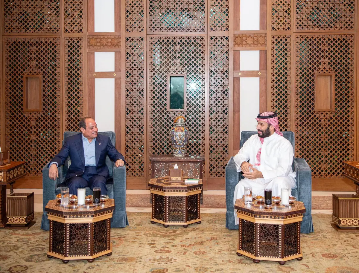 الرئيس السيسي أهمية دفع التعاون بين مصر والسعودية بمختلف المجالات - أموال الغد