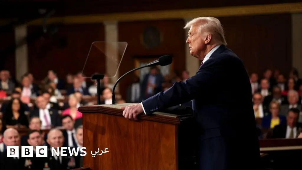 خطاب مرتقب لترامب في مرحلة دقيقة من ولايته، ما المتوقع منه؟ - BBC News عربي