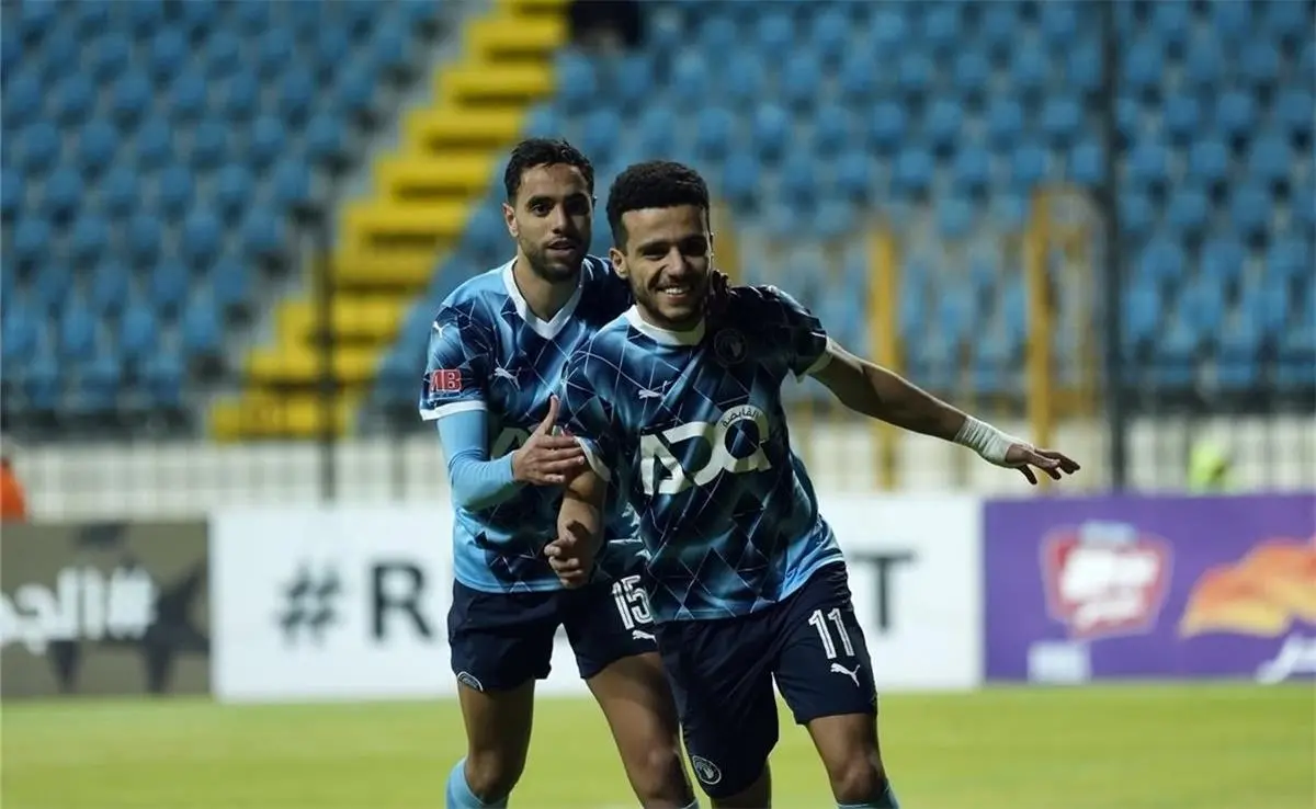 مصطفى فتحي يسجل هدف بيراميدز الثاني أمام غزل المحلة