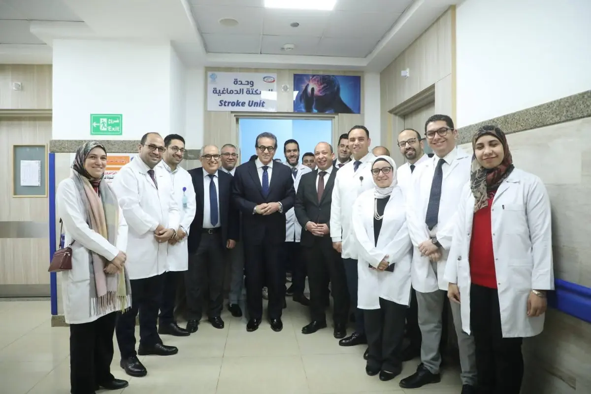 وزير الصحة يفتتح وحدة السكتة الدماغية الشاملة بمستشفى العاصمة الجديدة