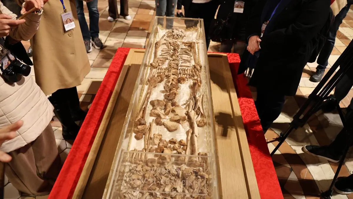 عرض رفات القديس فرنسيس الأسيزي للجمهور لأول مرة منذ 800 عام