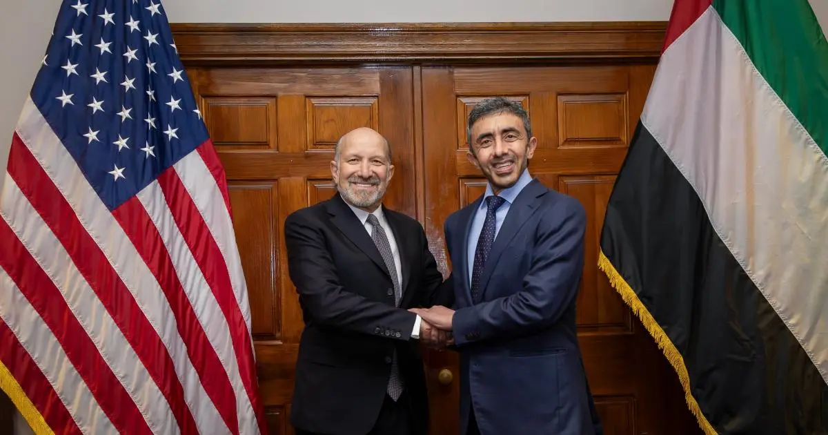 بن زايد يبحث مع واشنطن التعاون في التجارة والتكنولوجيا