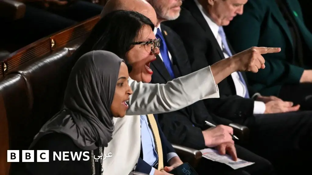 دونالد ترامب: إلهان عمر ورشيدة طليب في مواجهته، وخطاب حالة الاتحاد صاخب وجدلي من جديد - BBC News عربي