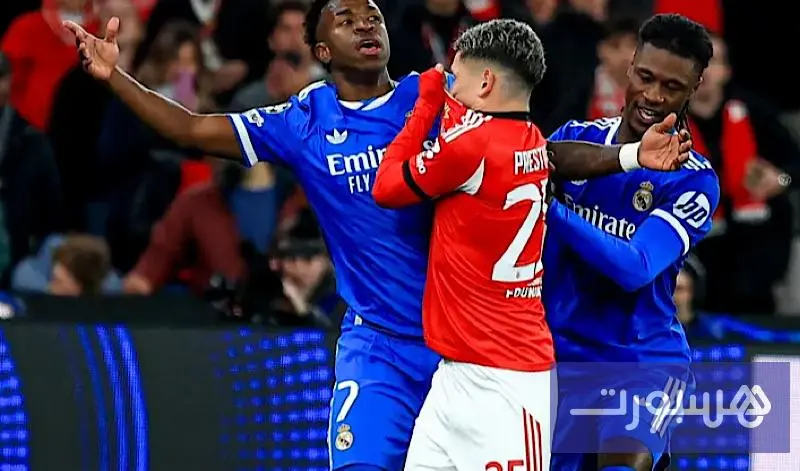 بريستياني لاعب بنفيكا يتهم الاتحاد الأوروبي لكرة القدم بمجاملة ريال مدريد - هسبورت