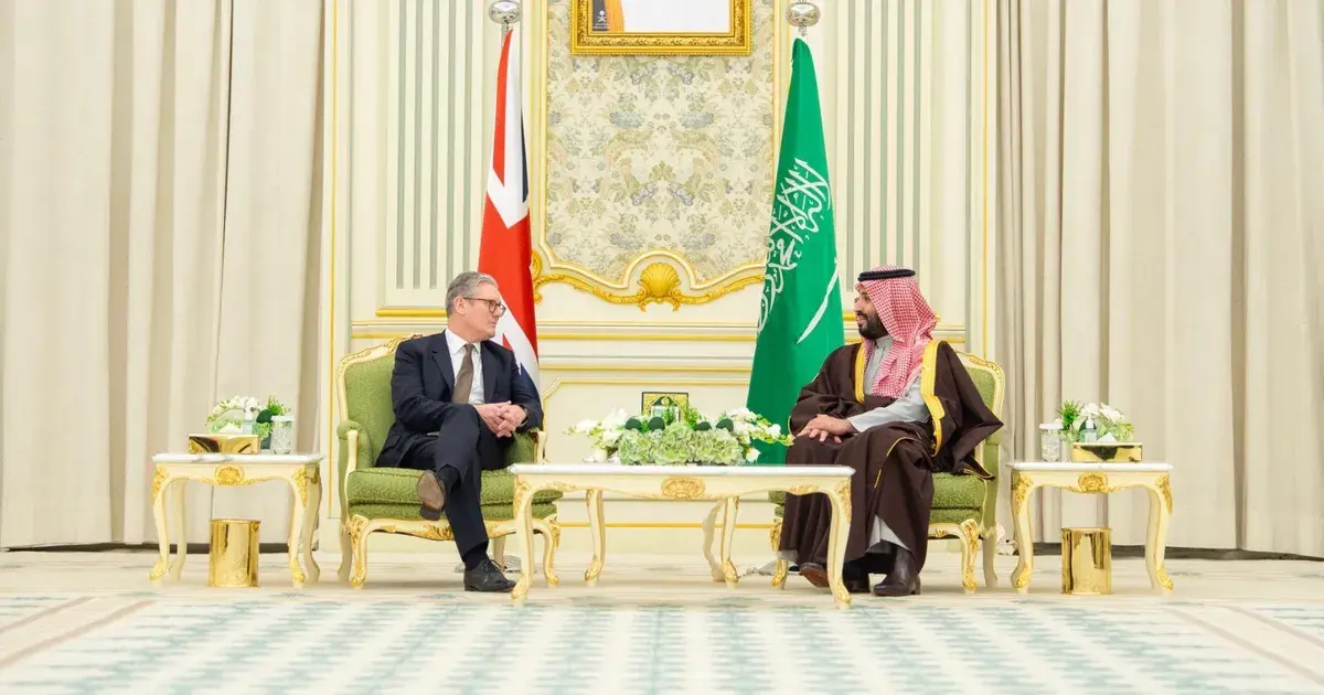 ولي العهد السعودي ورئيس الوزراء البريطاني يستعرضان التعاون الثنائي