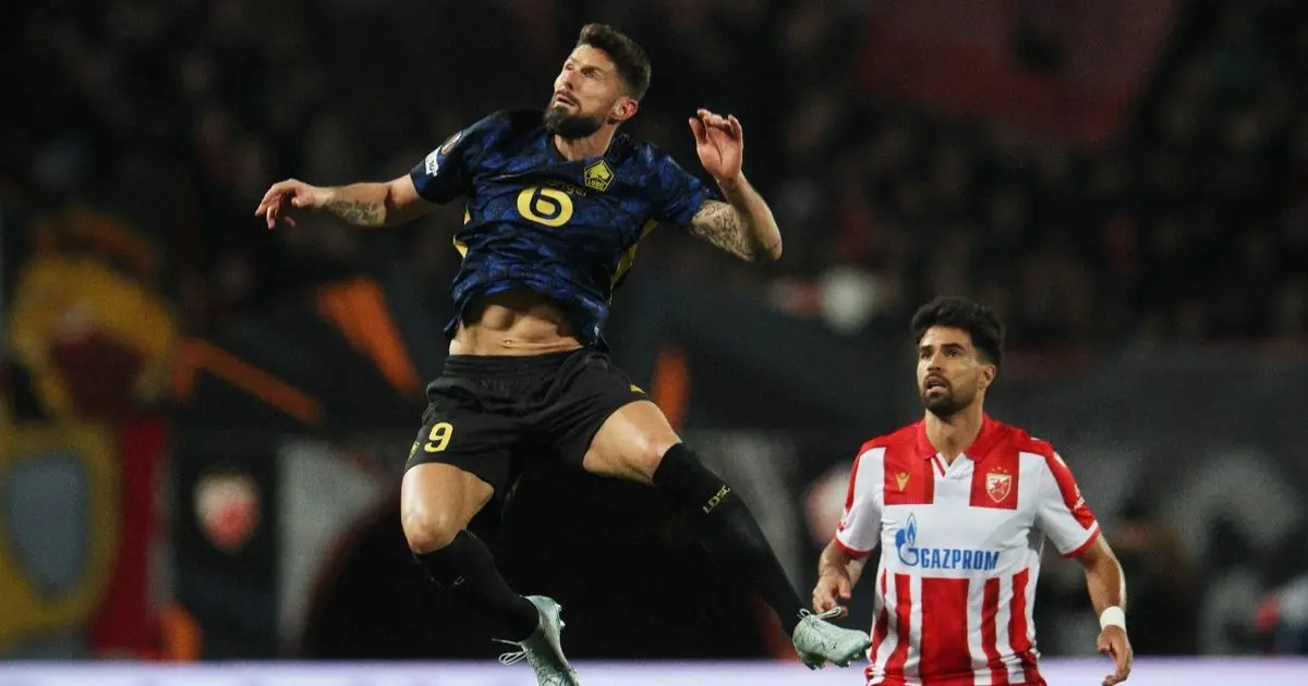 المخضرم أوليفييه جيرو يقود انتفاضة ليل إلى دور الـ16 بالدوري الأوروبي