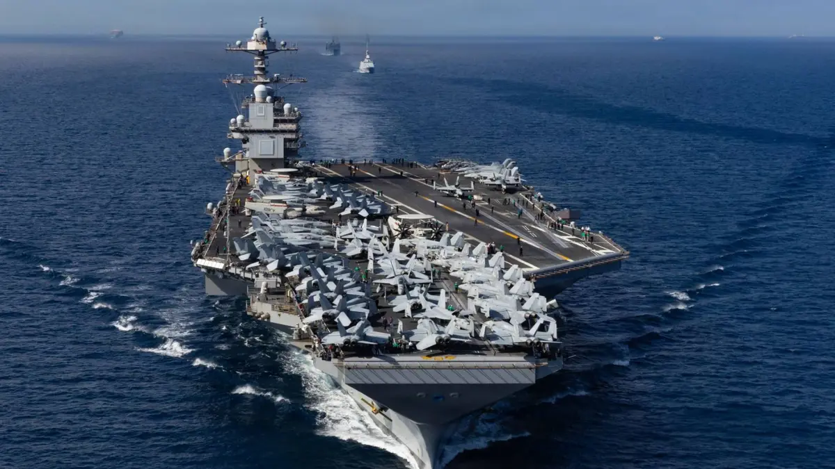 البحرية الأمريكية: "جيرالد فورد" جاهزة للعمليات وتنفي شائعات الأعطال