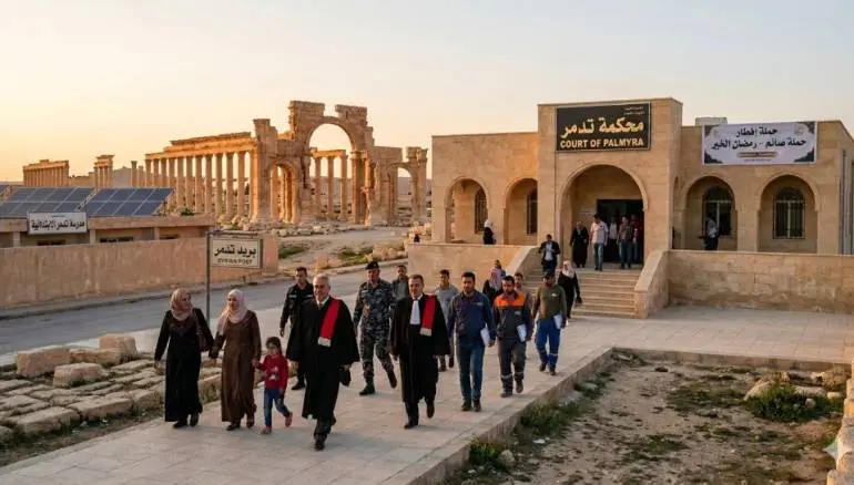 تدمر تستعيد نبضها: مبادرة كرفان تضيء المدينة الأثرية وتدعم التعليم والتمكين النسائي