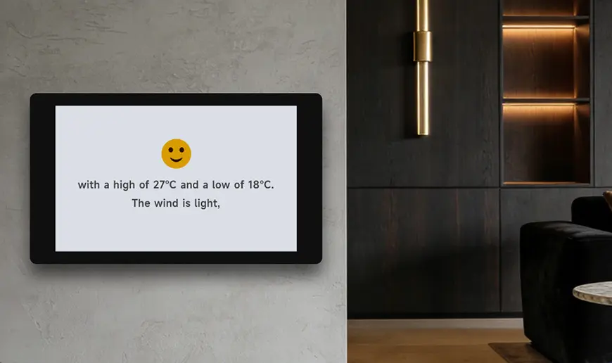 شاشة ذكية جديدة بحجم 4.3 بوصة تدعم Wi-Fi 6 وكاميرا 5MP اختيارية
